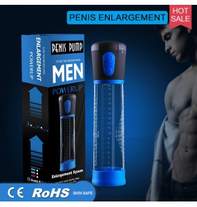 Electronic High-Vacuum Penis Pump - Penis Enlargement (Blue)